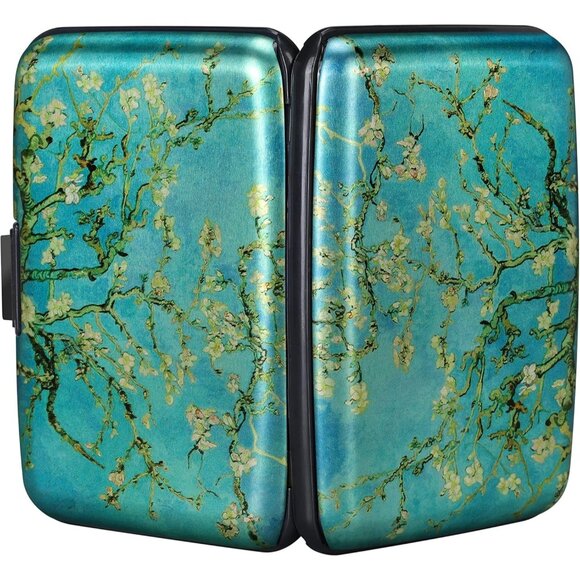Wallet Credit Cards Holder Apricot flower - Picture 3 of 7